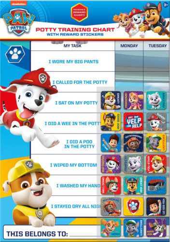 PAW Patrol Potty Training Reward Chart