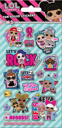L.O.L. Surprise! Glitter Foiled Sticker Pack