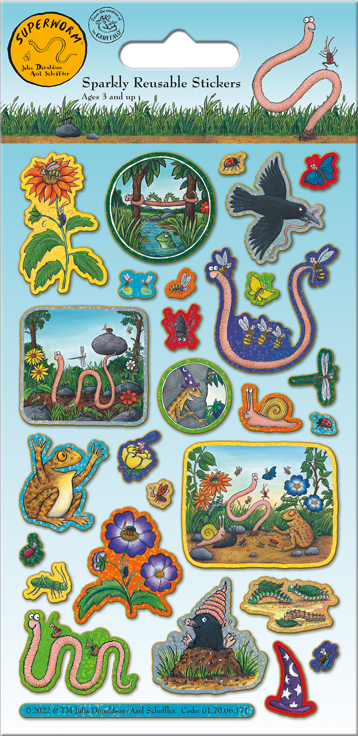 Superworm Foiled Sticker Pack