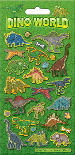 Dino World Sparkle Stickers