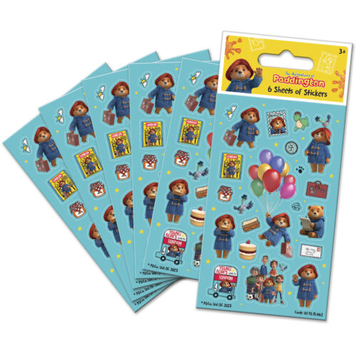 The Adventures of Paddington Party Sticker Pack - 6 sheets
