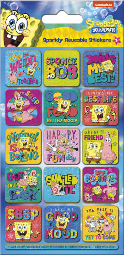 SpongeBob SquarePants Captions Foiled Sticker Pack