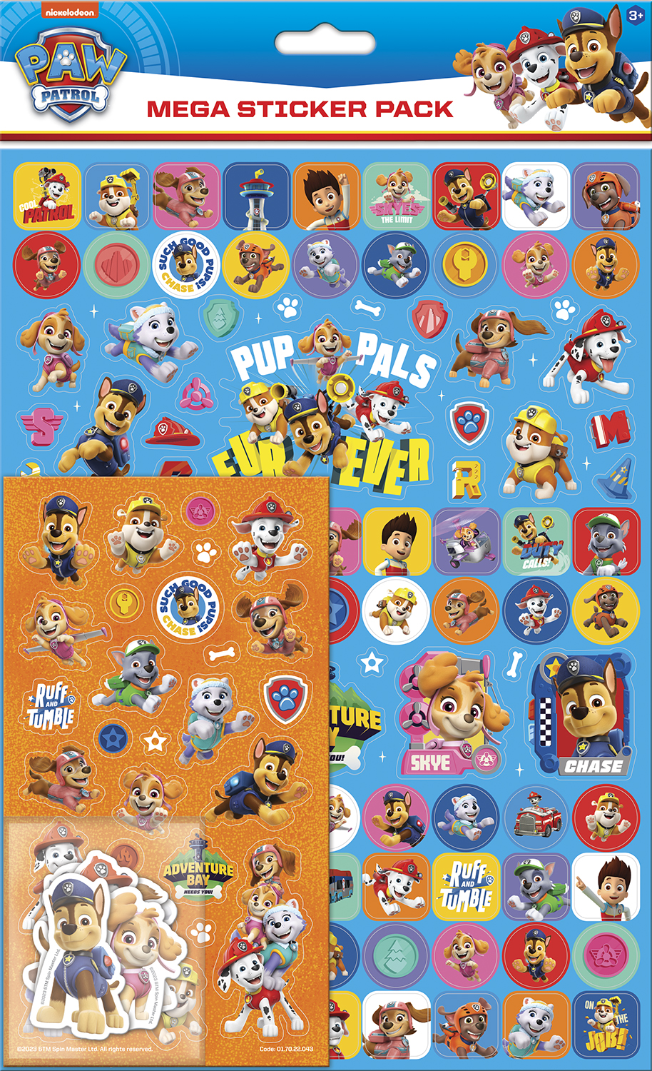 Paw Patrol Aufkleber Glitzernd & Wiederverwendbar | Offizielle Belohnungsaufkleber Für Kinder