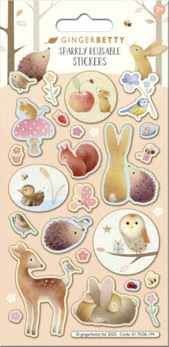 Ginger Betty Woodland Foiled Sticker Pack