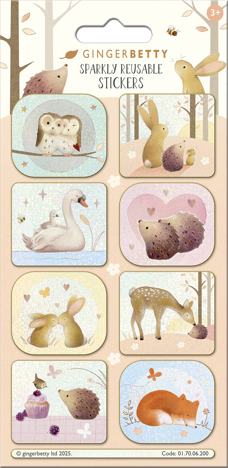 Ginger Betty Friendships Foiled Sticker Pack