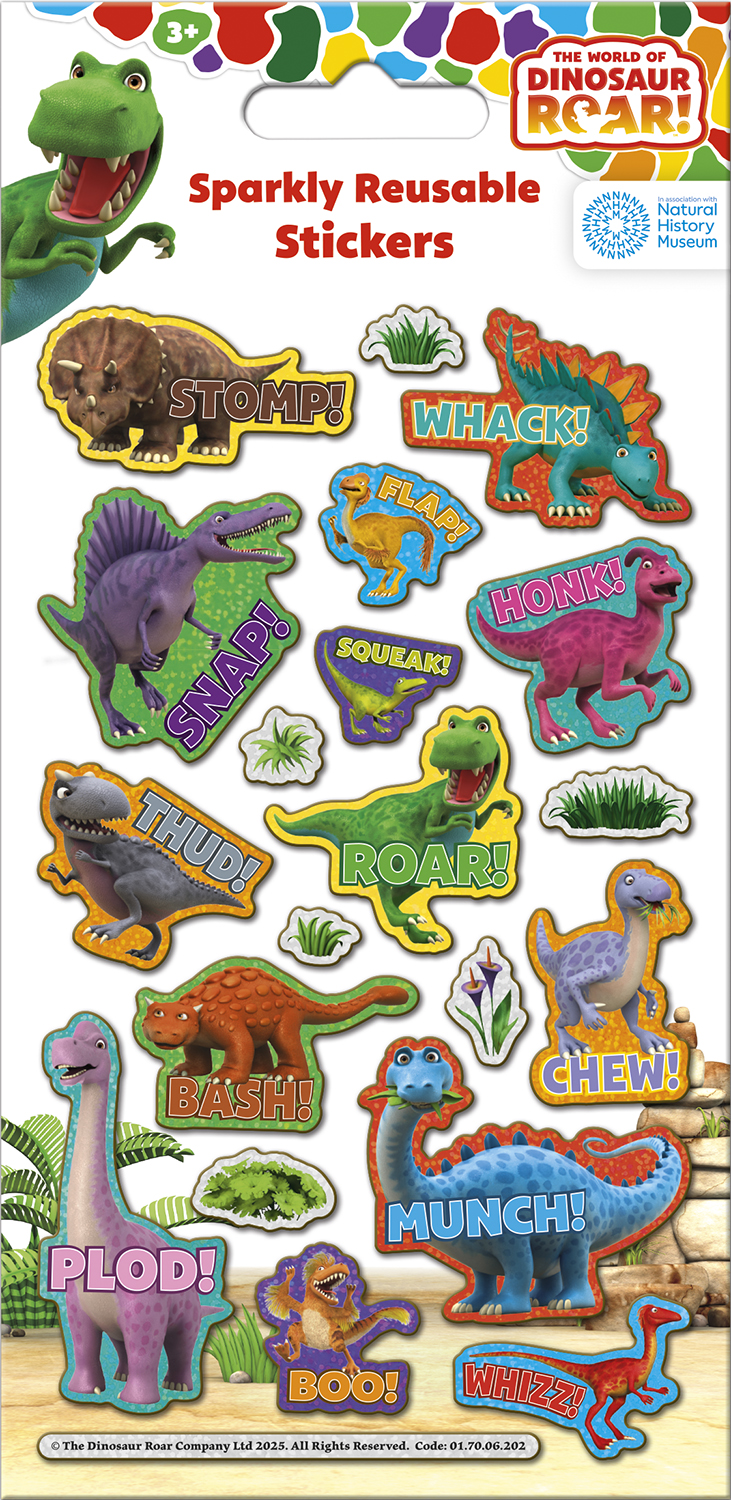 Dinosaur Roar! Foiled Sticker Pack