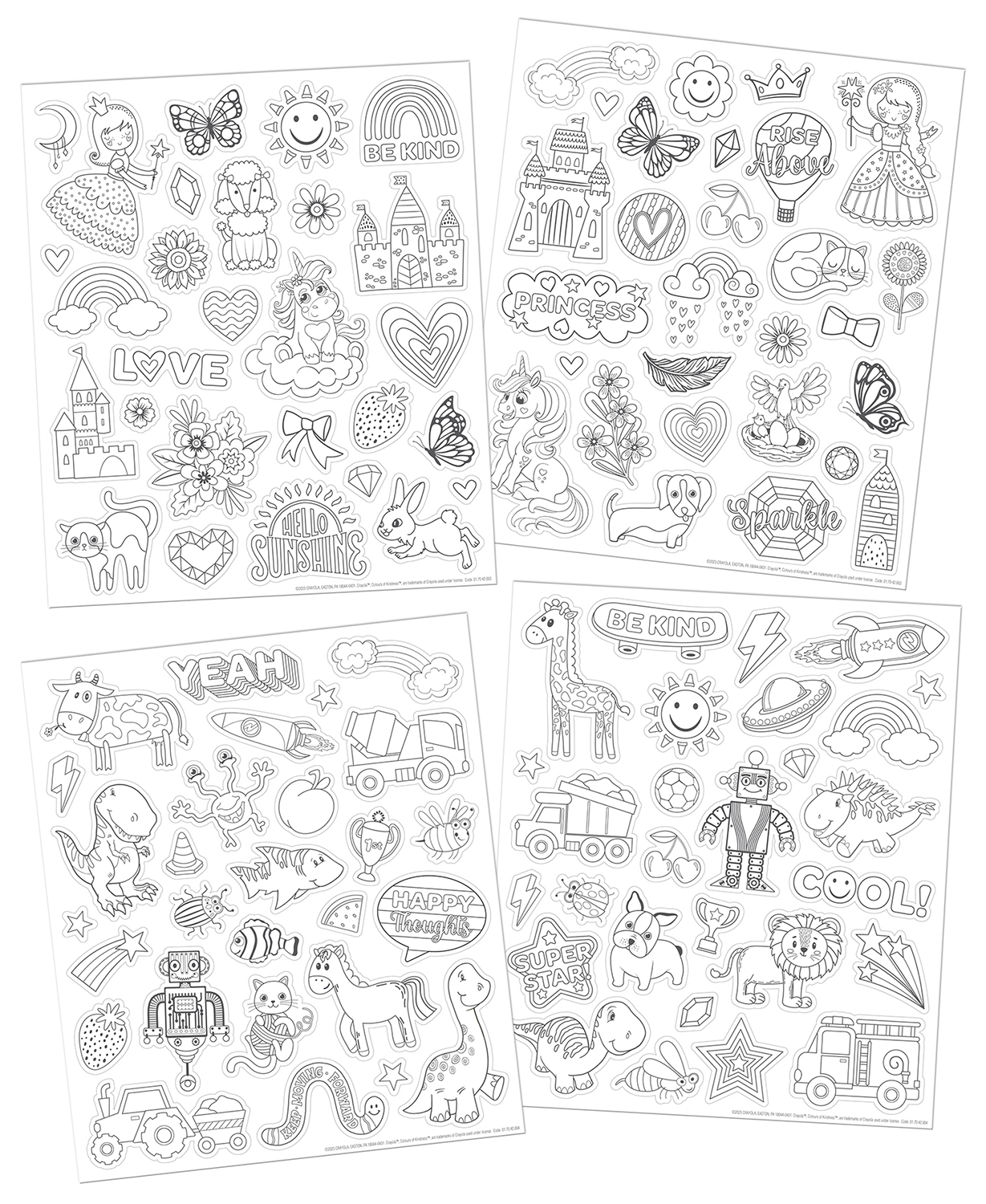 Crayola Colour-Your-Own Stickers in Wallet - Image 2
