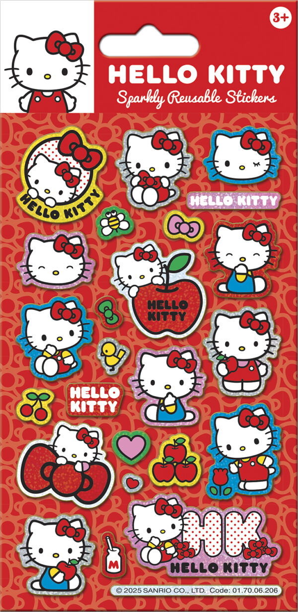 Hello Kitty Red Foiled Sticker Pack | Paper Projects