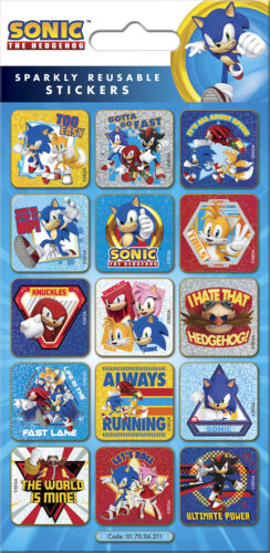 Sonic the Hedgehog Captions Foiled Sticker Pack