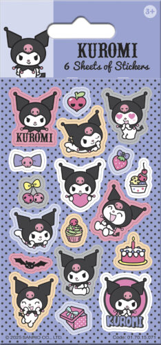 Hello Kitty Kuromi Party Sticker Pack - 6 sheets