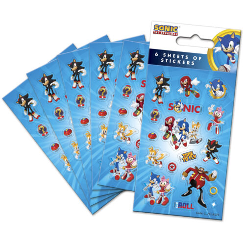 Sonic the Hedgehog Party Sticker Pack - 6 sheets