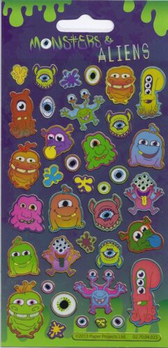 Monsters & Aliens Sparkle Stickers