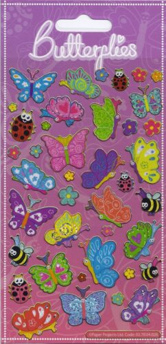 Happy Butterflies Sparkle Stickers