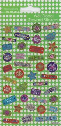 Well Done Sparkle Reward Stickers