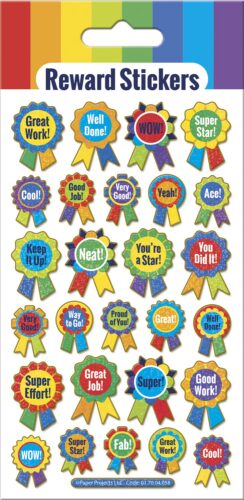 Reward Rosettes Sparkle Reward Stickers