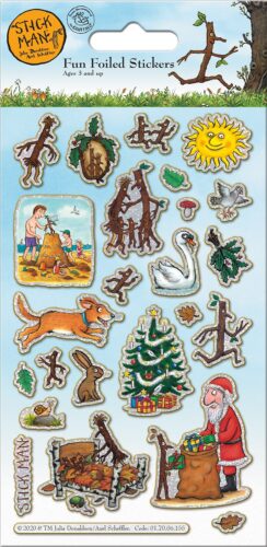 Stick Man Foiled Sticker Pack