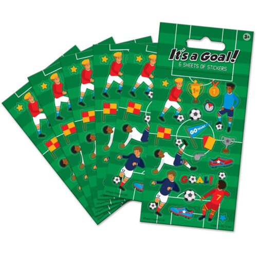 It's a Goal! Party Sticker Pack - 6 sheets