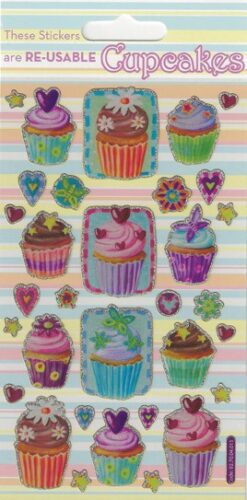 Cupcakes Sparkle Stickers