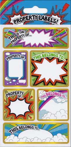 Property Labels Sparkle Stickers