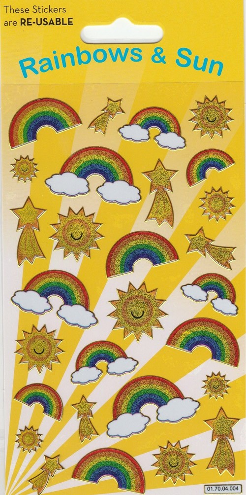 Rainbows Sparkle Stickers